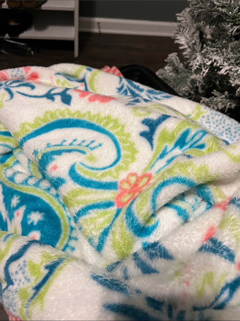 Matilda Jane Fleece Cora Throw Blanket with Ruffle Trim - Picture 5 of 5